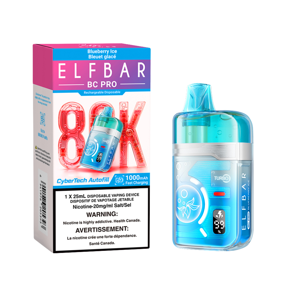Elf Bar BC Pro 80K Disposable Vape - Blueberry Ice