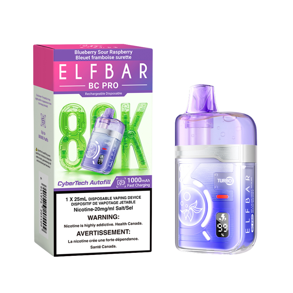 Elf Bar BC Pro 80K Disposable Vape - Blueberry Sour Raspberry