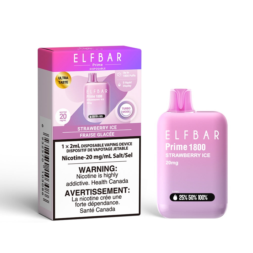 ELF Bar Prime - Strawberry Ice Puff Vapes Online ELF Bar Prime - Strawberry Ice Puff Vapes Online