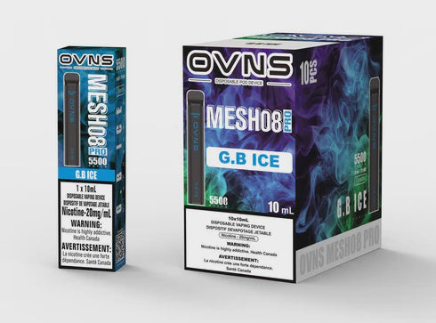 OVNS MESH08 PRO G.B Ice 10mL 20mg 5500 Puffs