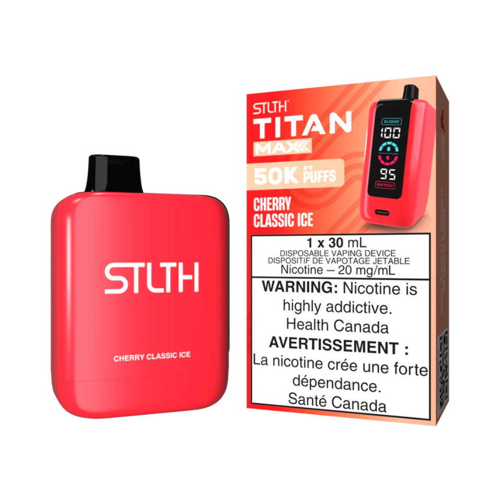 STLTH Titan Max Disposable Vape - Cherry Classic Ice