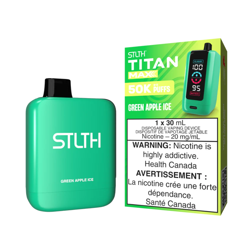 STLTH Titan Max Disposable Vape - Green Apple Ice