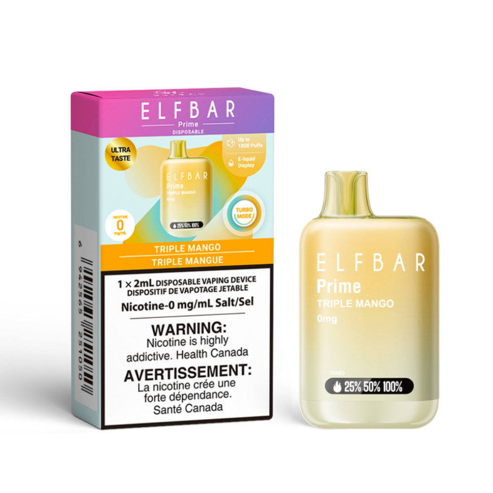 ELF Bar Prime 1800 - Nicotine Free - Tripple Mango