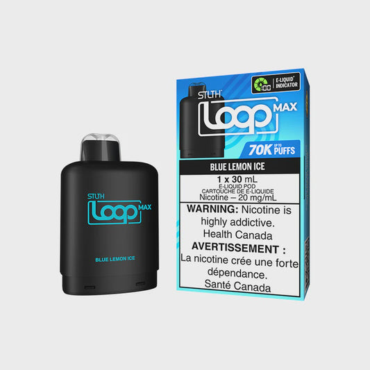 STLTH 70k Loop Max Pre-filled Vape Pod - Blue lemon Ice