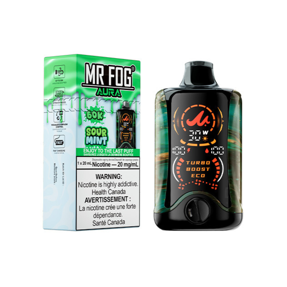 Mr Fog Aura 60K Disposable Vape - Sour Mint