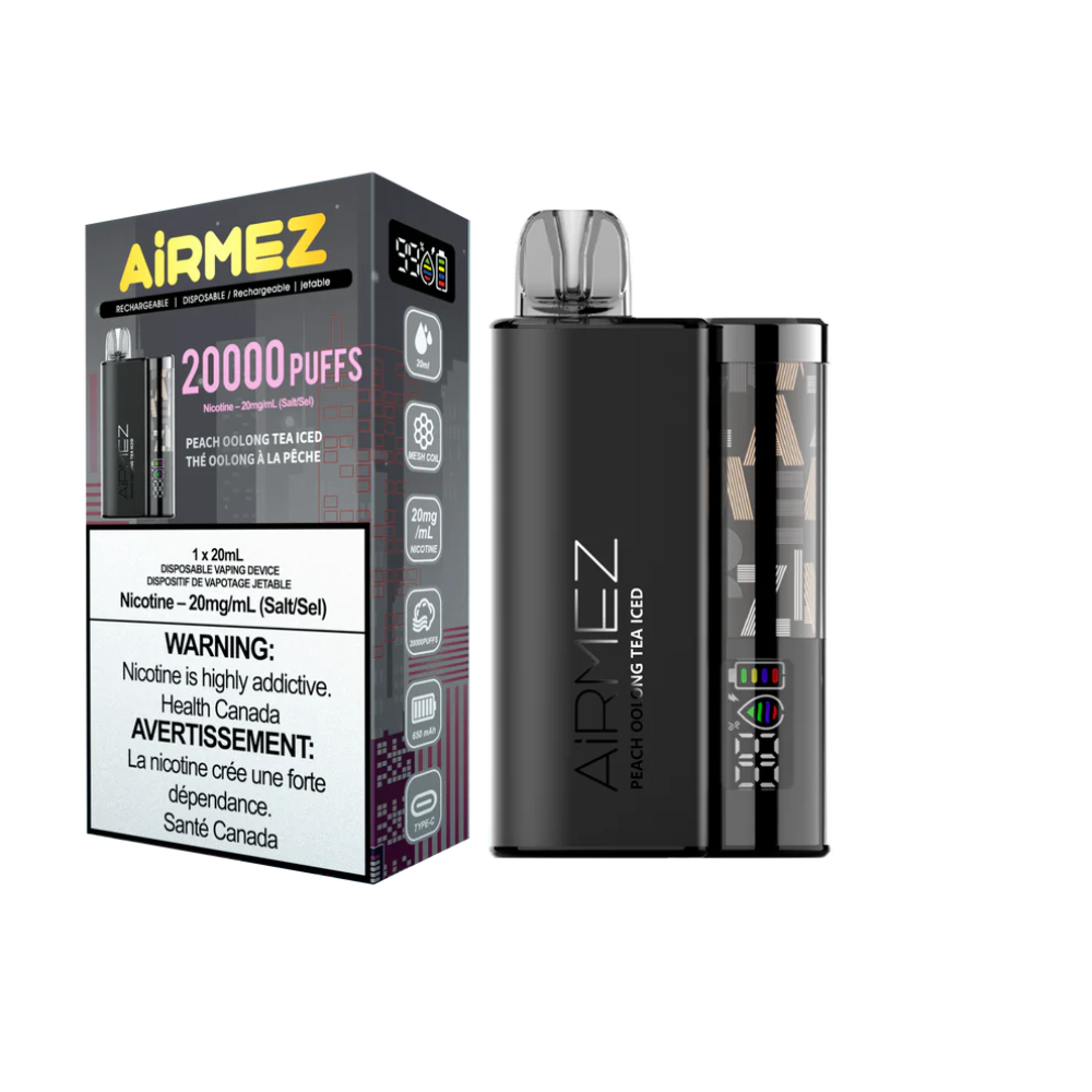 Airmez Disposable Vape 20mL - Peach Oolong Tea Iced
