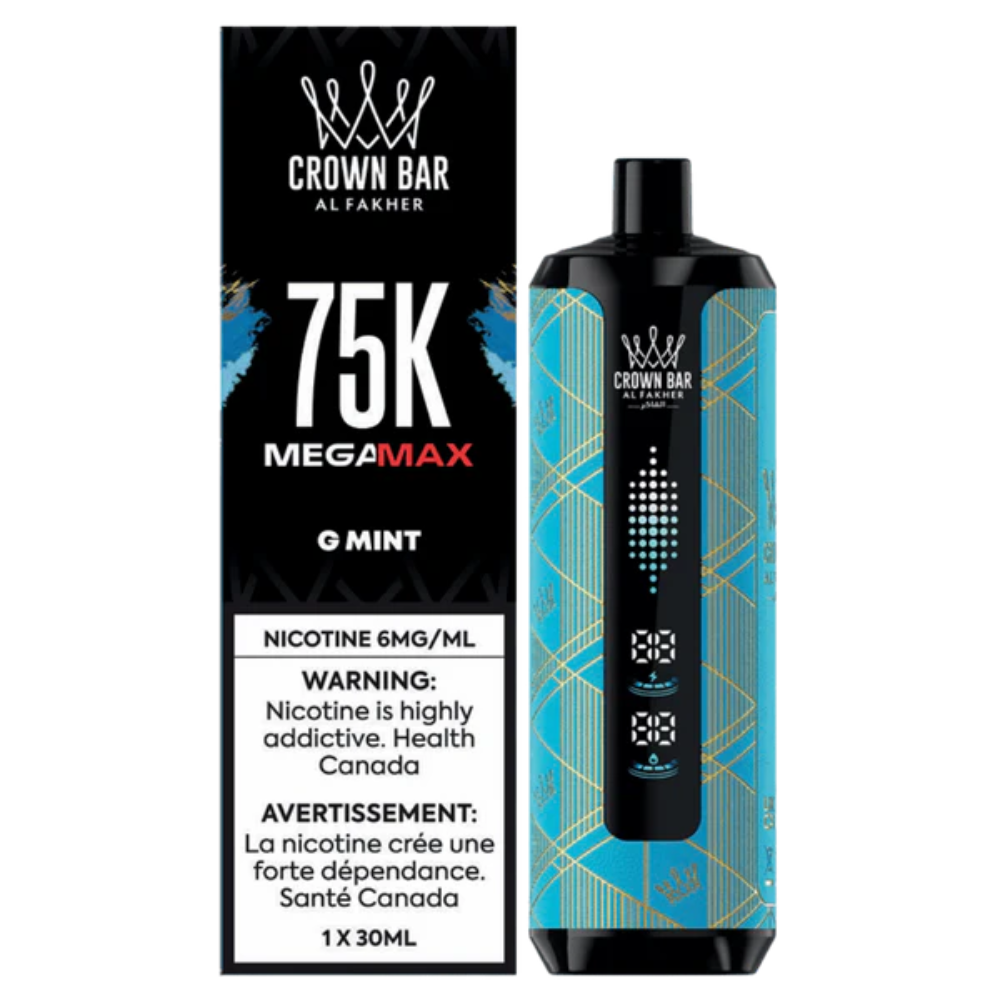 Al Fakher Crown Bar Mega Max 75k Disposable Vape - G Mint