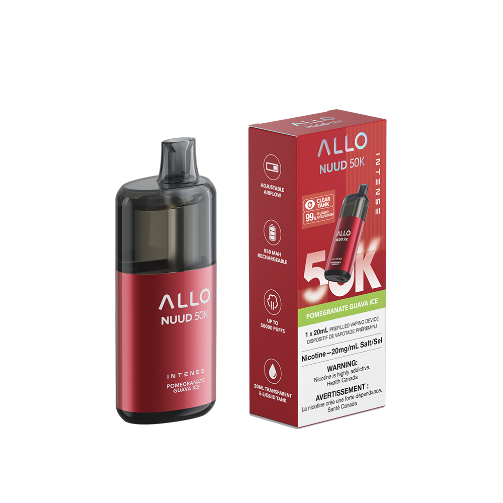 Allo Intense Nuud 50K Disposable Vape - Pomegranate Guava Ice (20mL)