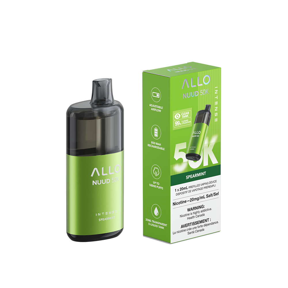 Allo Intense Nuud 50K Disposable Vape - Spearmint (20mL)