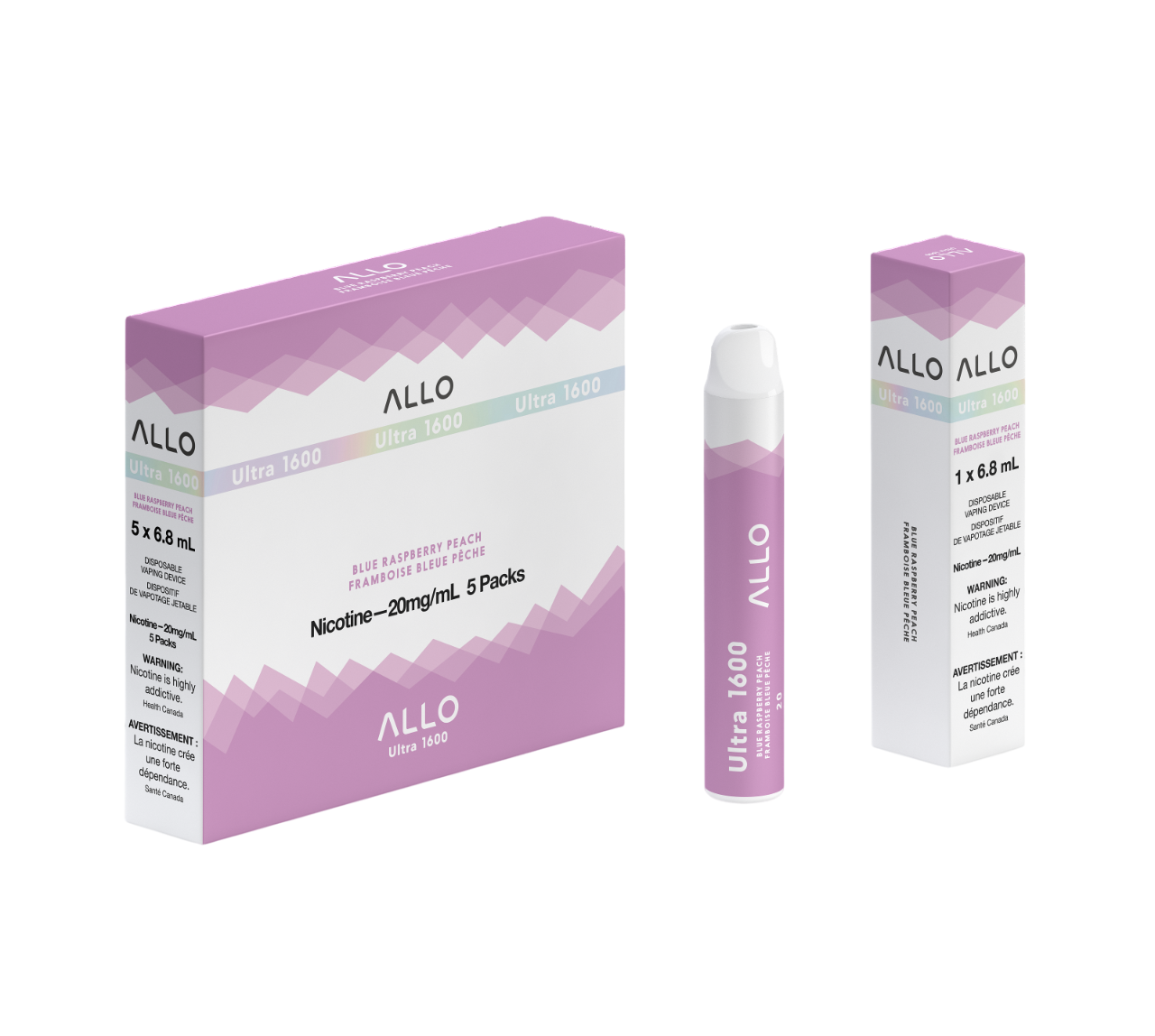 Allo Ultra 1600 - Blue Raspberry Peach