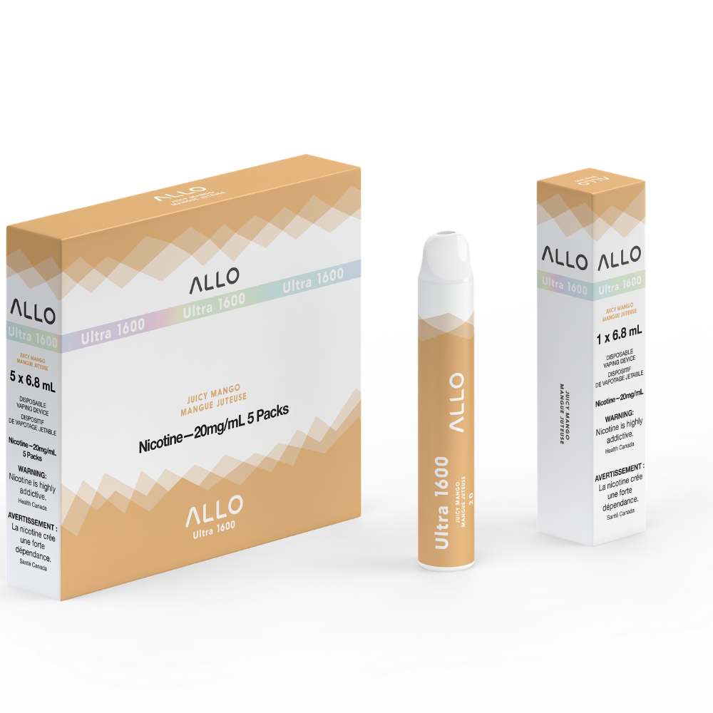 Allo Ultra 1600 Disposable Vape: Juicy Mango