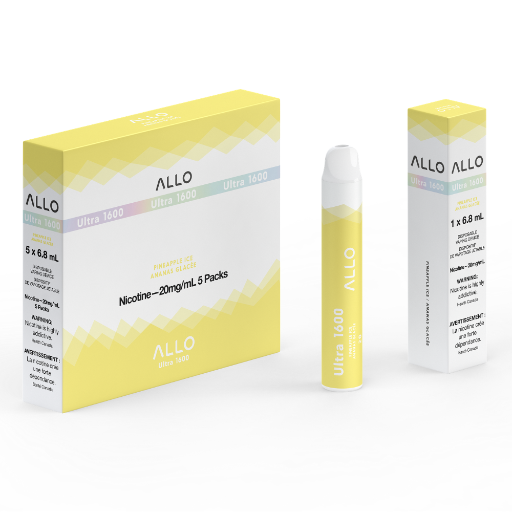 Allo Ultra 1600 Disposable Vape: Pineapple Ice