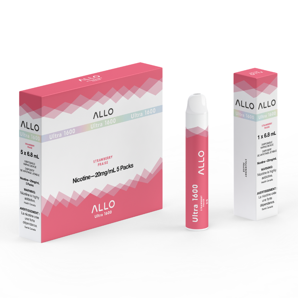 Allo Ultra 1600 Disposable Vape: Strawberry