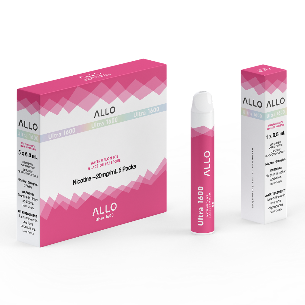 Allo Ultra 1600 Disposable Vape: Watermelon Ice