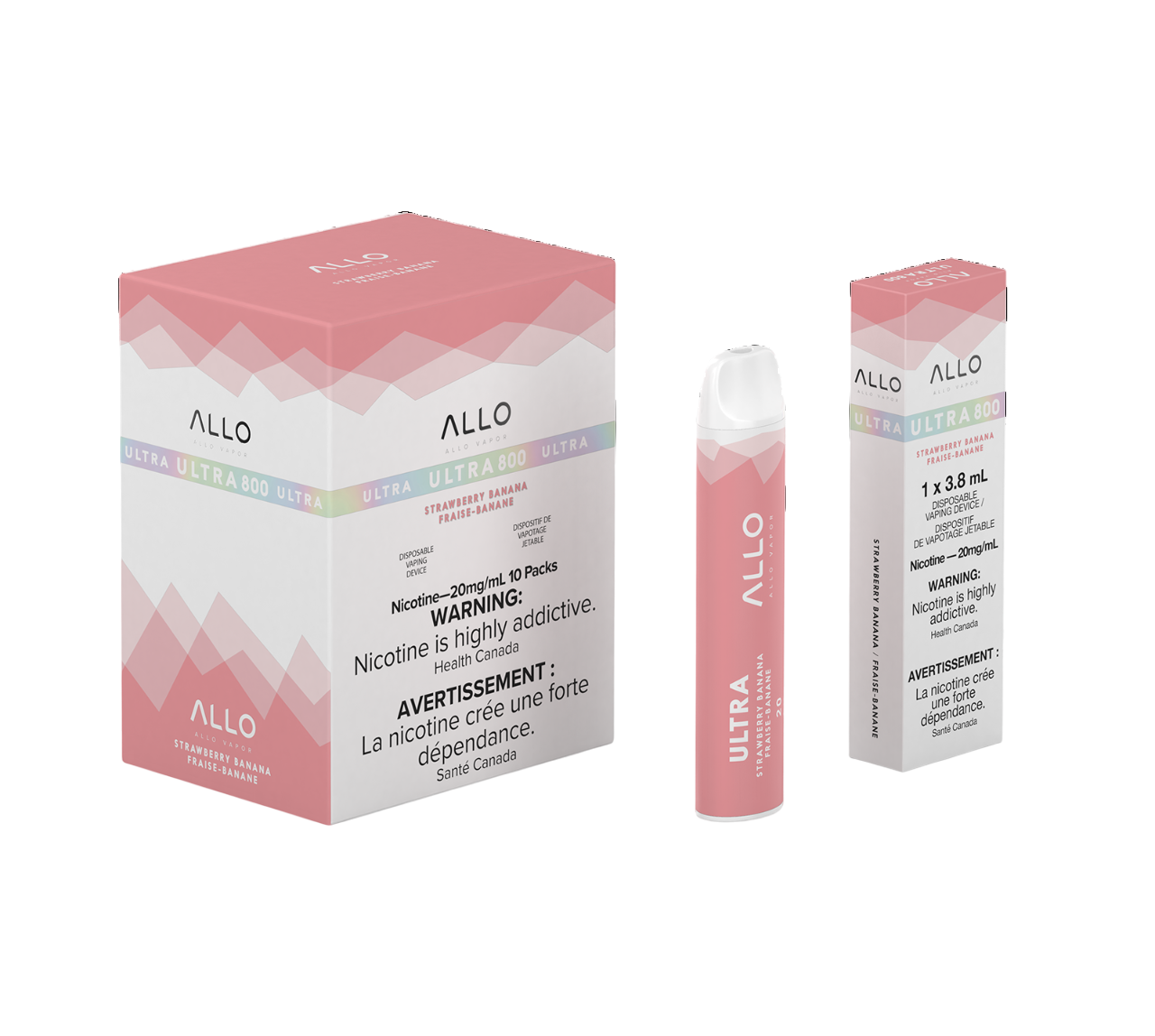 Allo Ultra 800 - Strawberry Banana