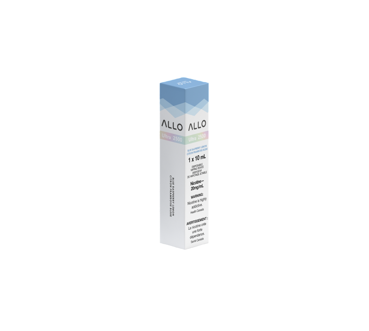 ALLO Ultra 2500 Blue Raspberry Lemon 8mL 2500 Puffs 20 mg