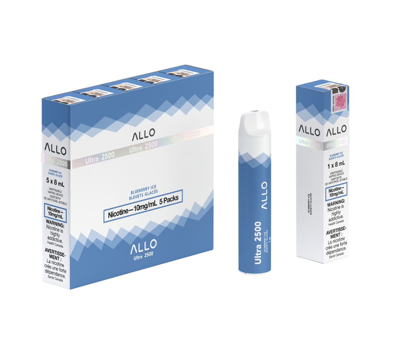 ALLO Ultra 2500 - Blueberry Ice 10mg