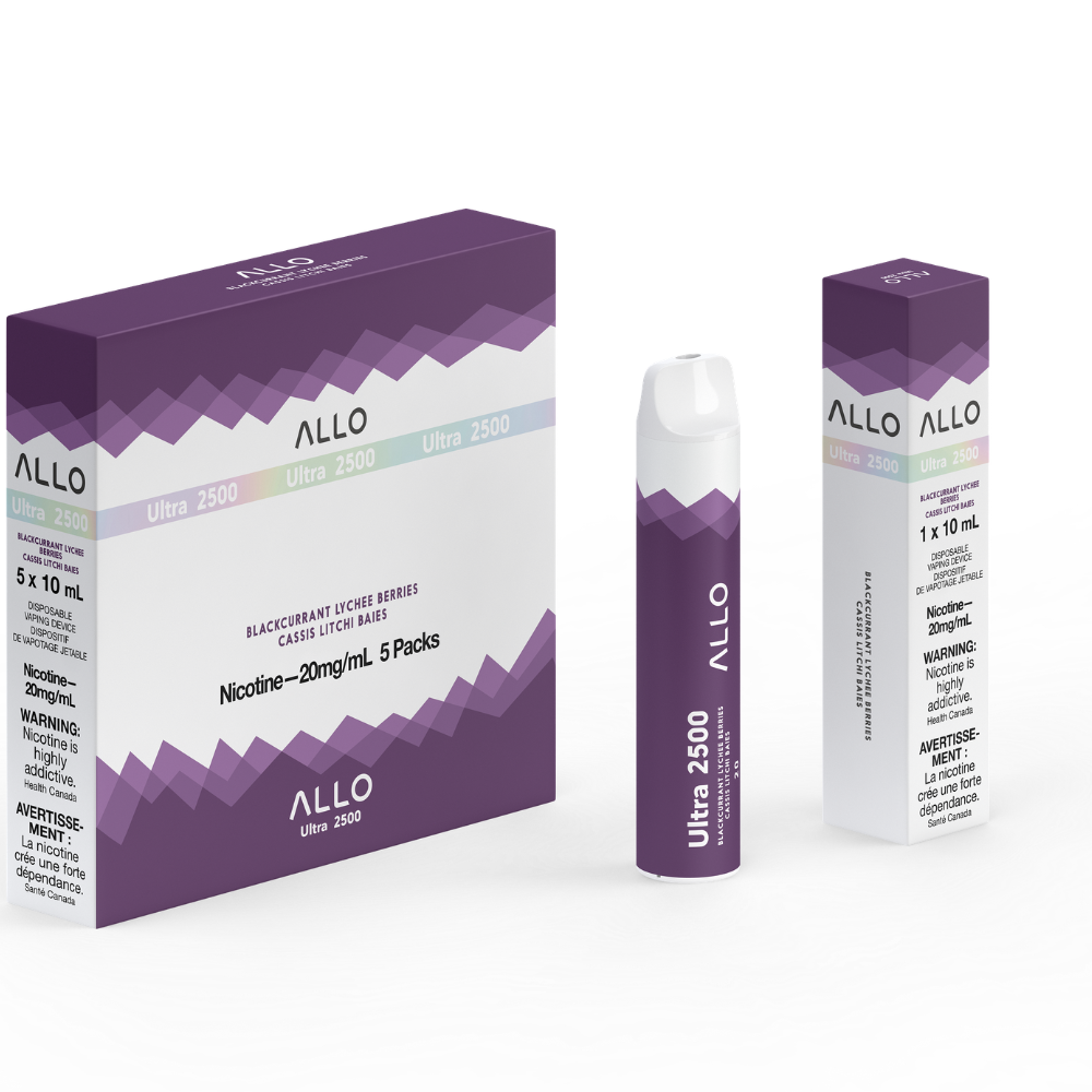 Allo Ultra 2500 Disposable Vape: Blackcurrant Lychee Berries (8mL)