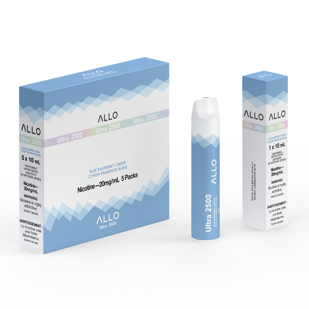 Allo Ultra 2500 Disposable Vape: Blue Raspberry Lemon (8mL)