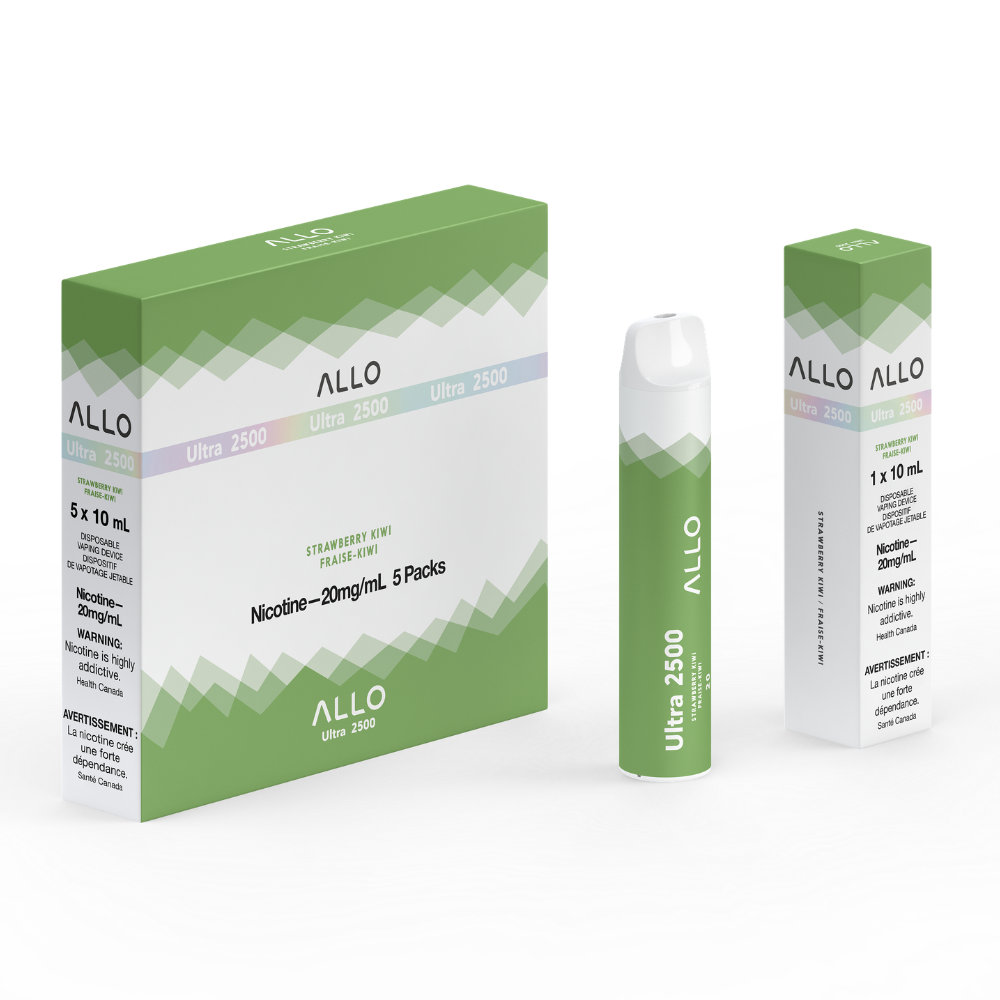 Allo Ultra 2500 Disposable Vape: Strawberry Kiwi (8mL)