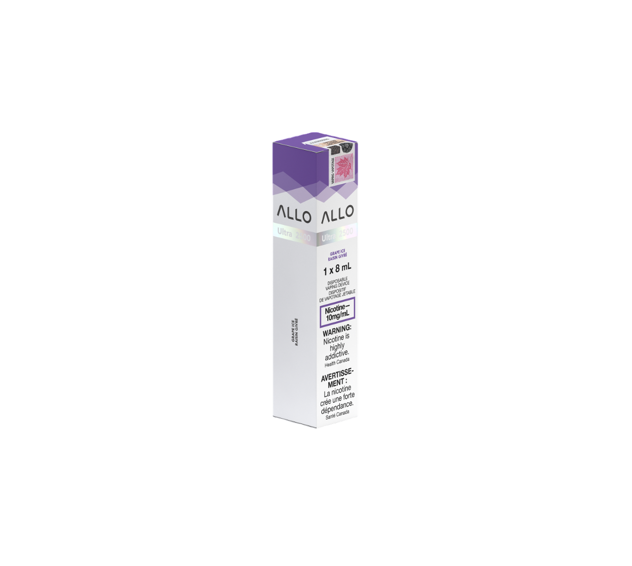 ALLO Ultra 2500 - Grape Ice 10mg