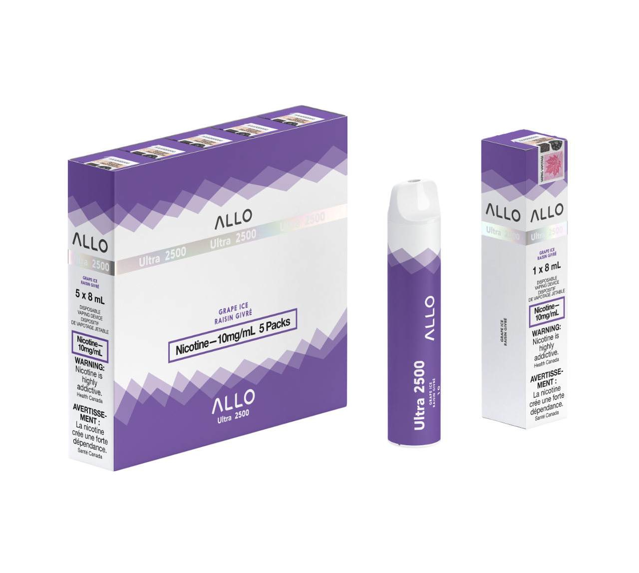 ALLO Ultra 2500 - Grape Ice 10mg