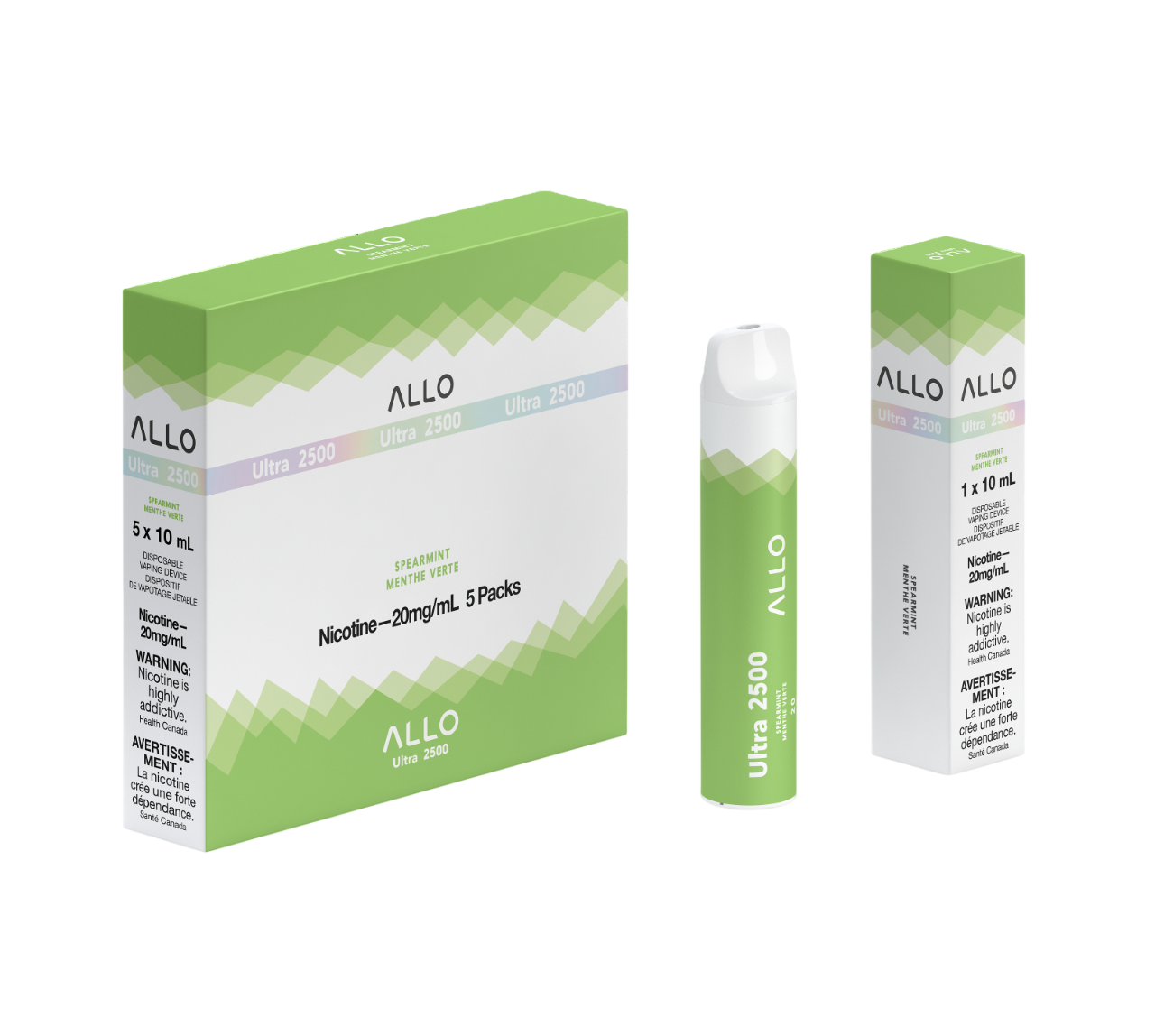ALLO Ultra 2500 Pineapple Ice 10mL 2500 Puffs 20mg