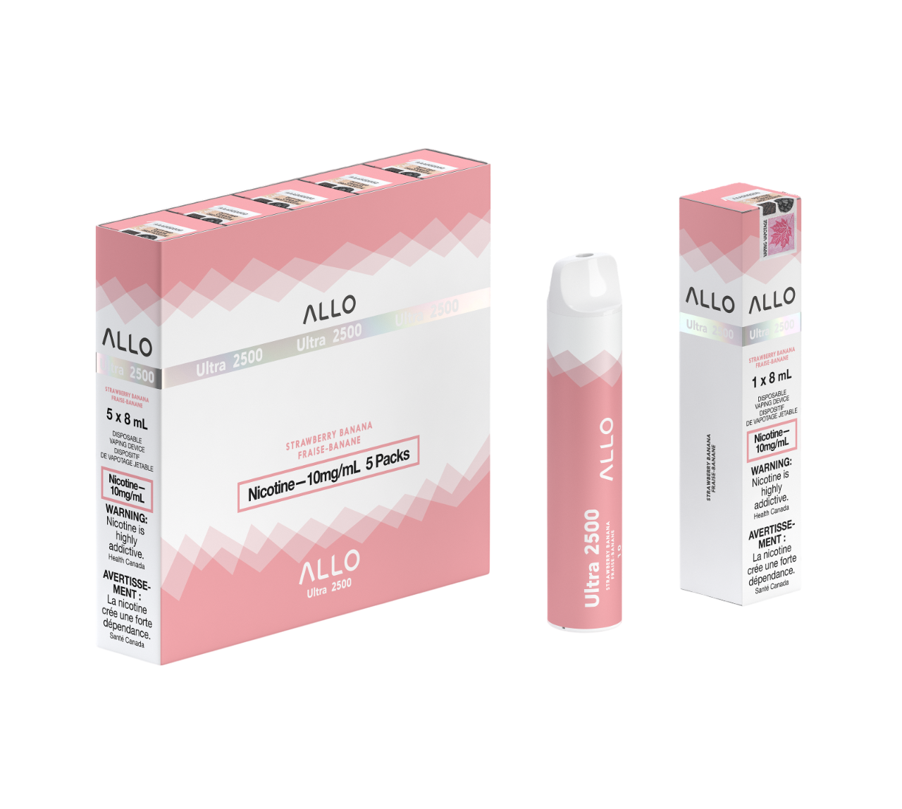 ALLO Ultra 2500 - Strawberry Banana 10mg