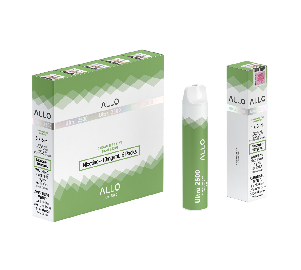 ALLO Ultra 2500 - Strawberry Kiwi 10mg