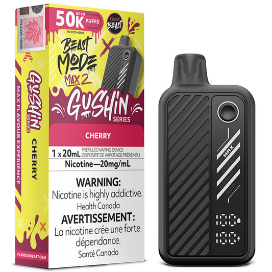 Flavour Beast Beast Mode Max 2 Disposable Vape - Gushin Cherry