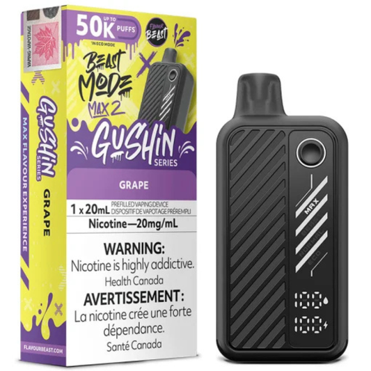 Flavour Beast Beast Mode Max 2 Disposable Vape - Gushin  Grape