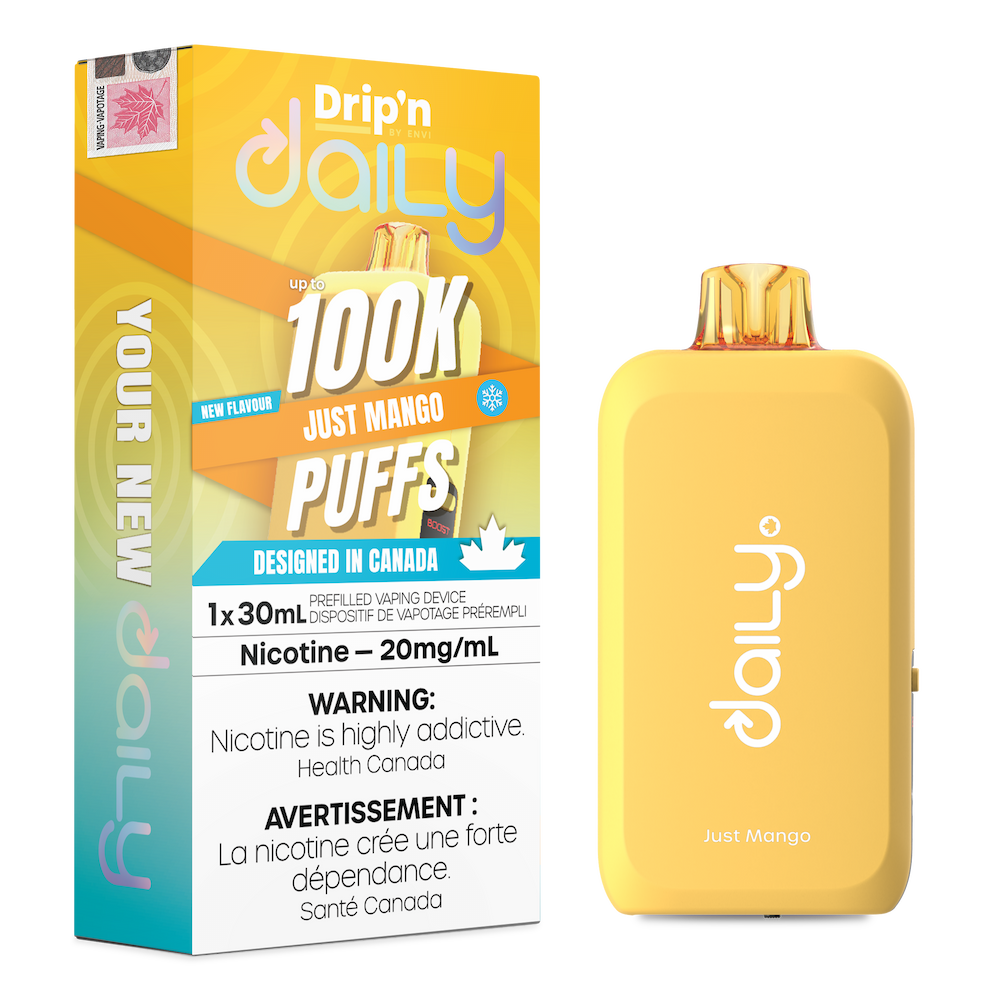 Drip'n Daily Disposable Vape - 100K Puffs - 30mL - Just Mango