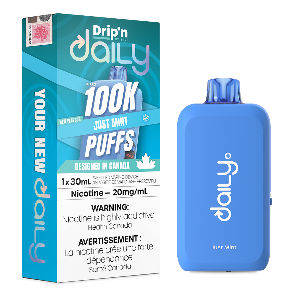 Drip'n Daily Disposable Vape - 100K Puffs - 30mL - Just Mint