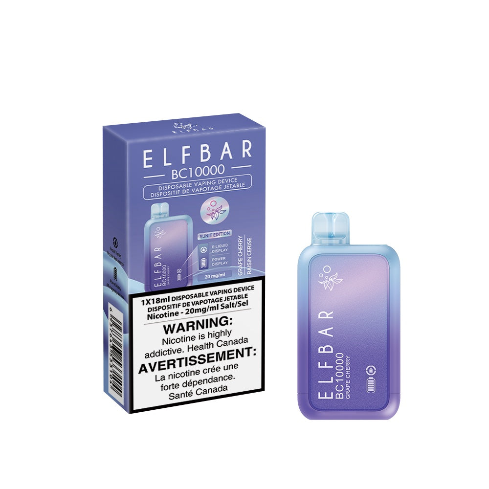 Elf Bar BC10000 Disposable Vape - Grape Cherry (18mL)