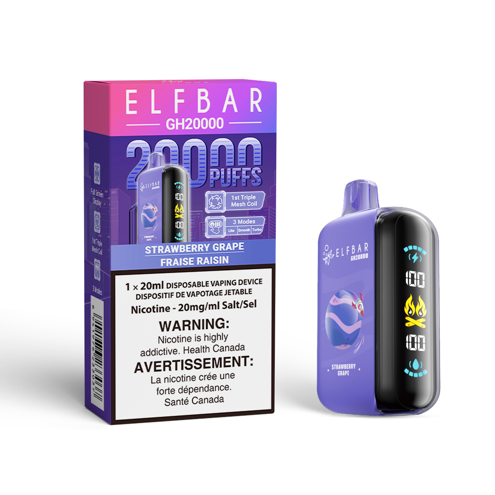 Elf Bar GH20000 Disposable Vape - Strawberry Grape (20mL)