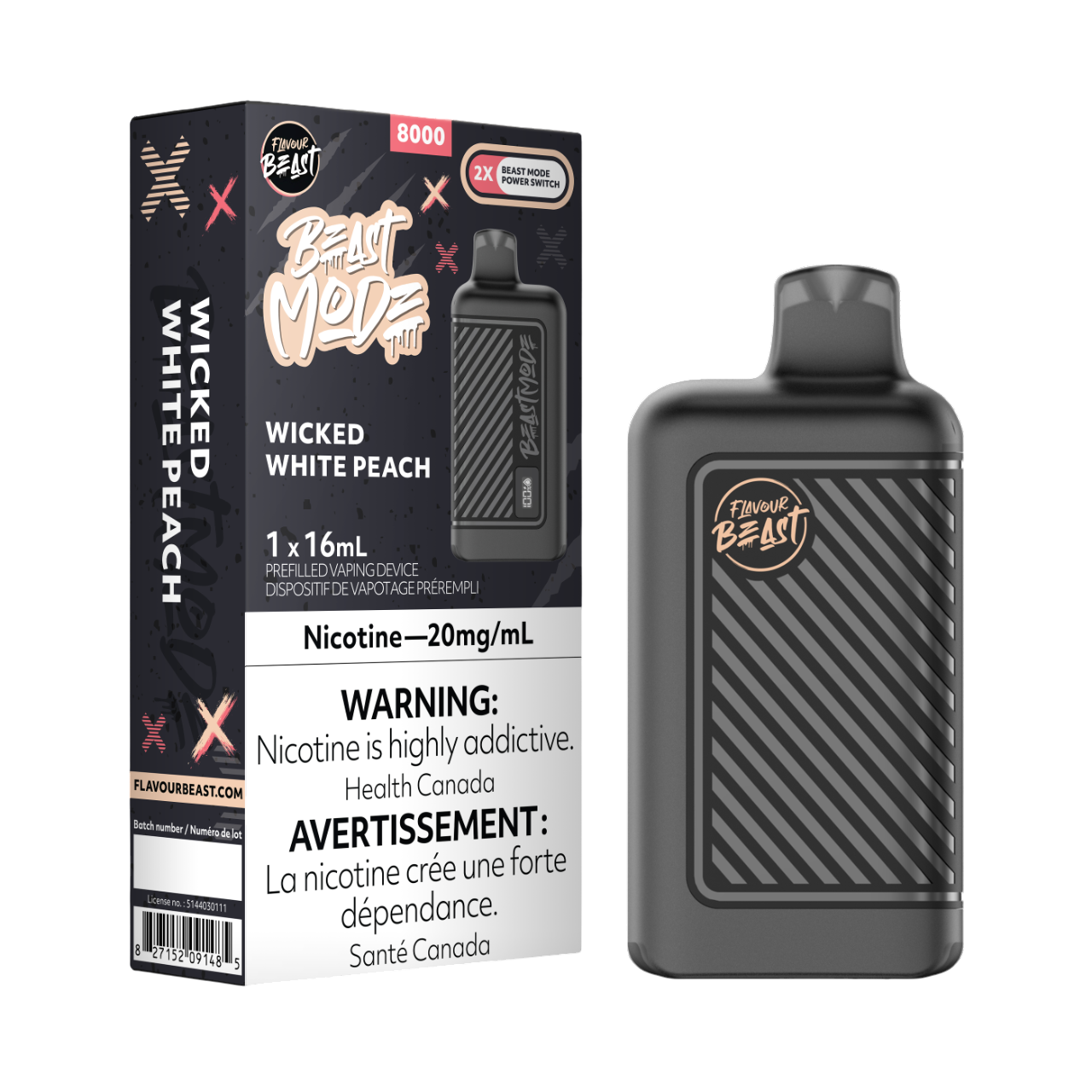 Flavour Beast Beast Mode - Wicked White Peach