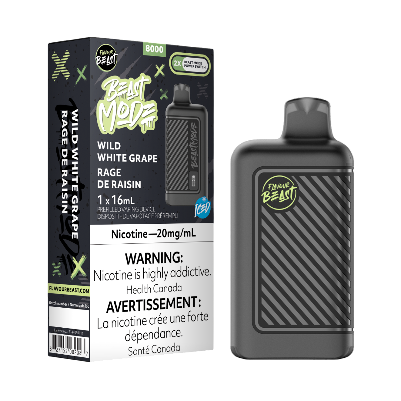 Flavour Beast Beast Mode - Wild White Grape