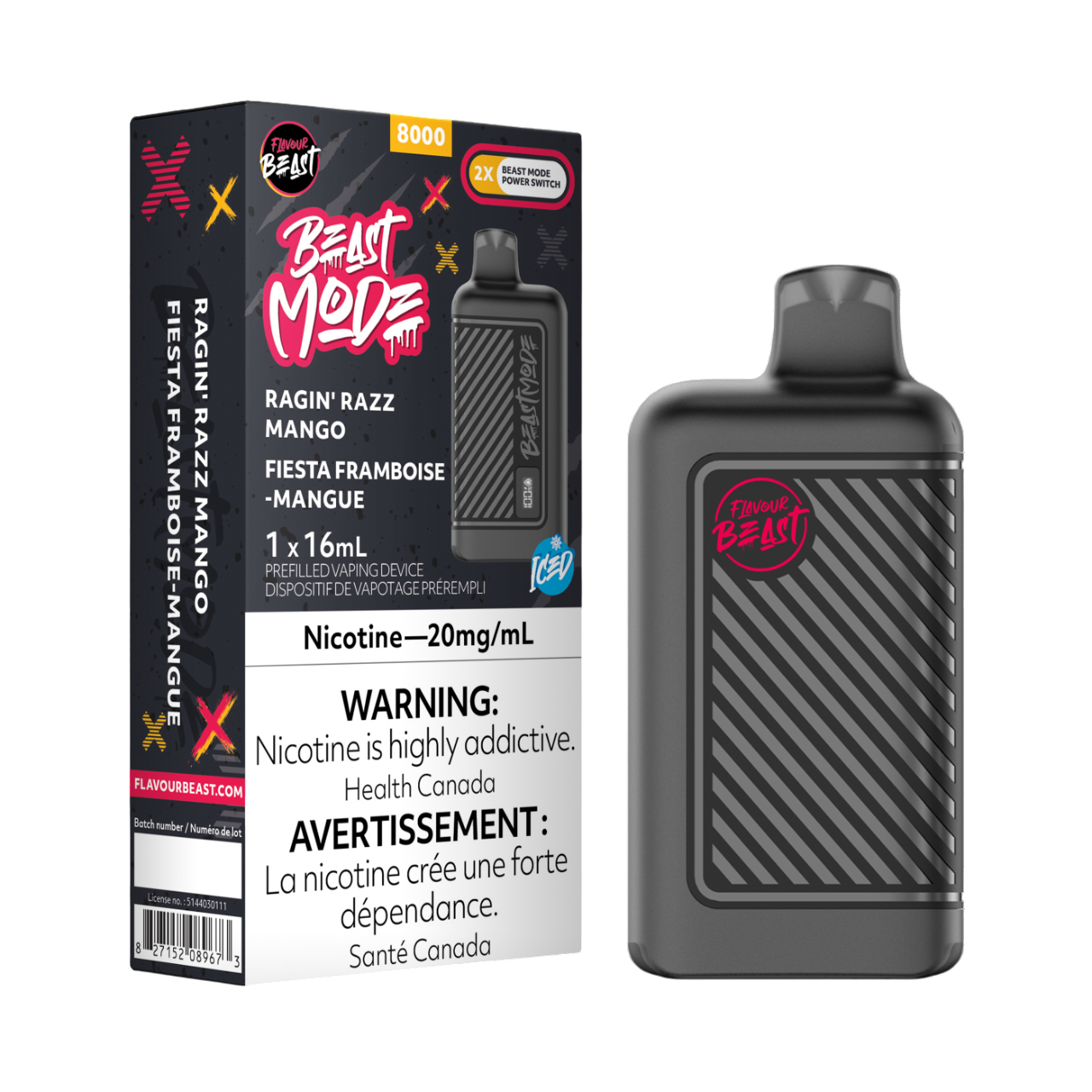 Flavour Beast Beast Mode - Ragin Razz Mango