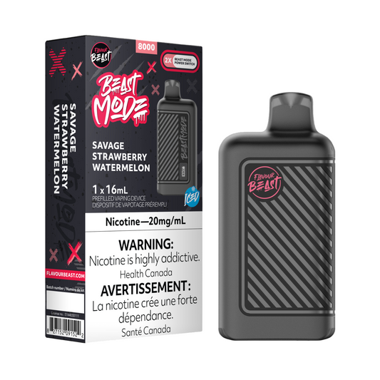 Flavour Beast Beast Mode - Savage Strawberry Watermelon Ice