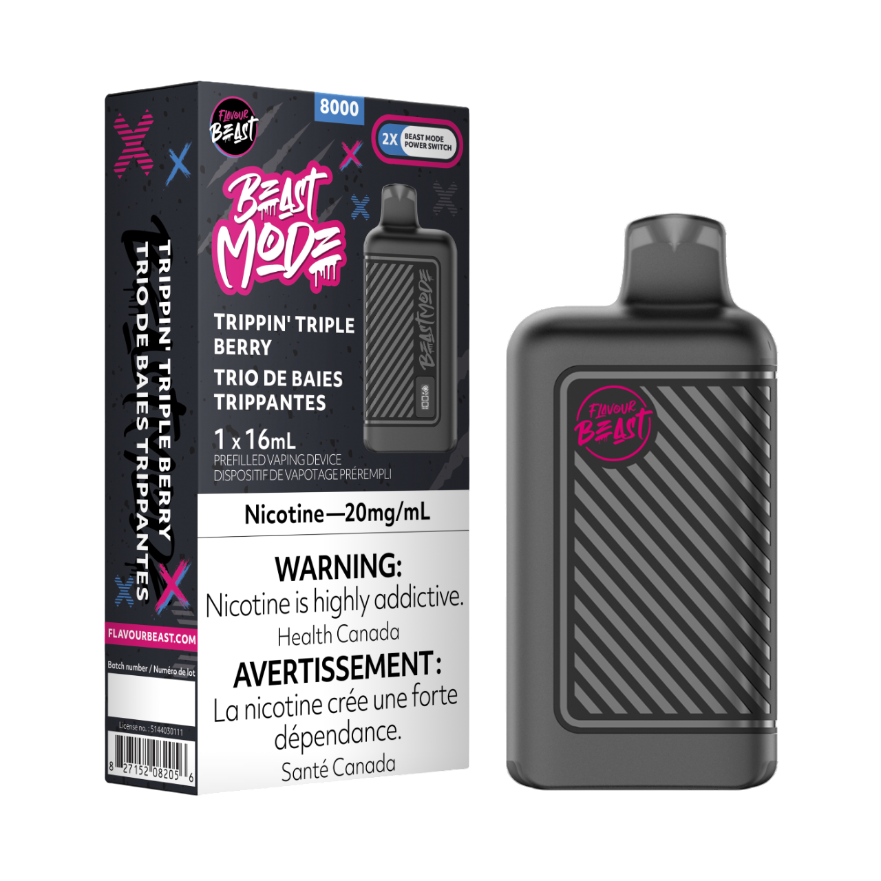 Flavour Beast Beast Mode - Trippin Triple Berry