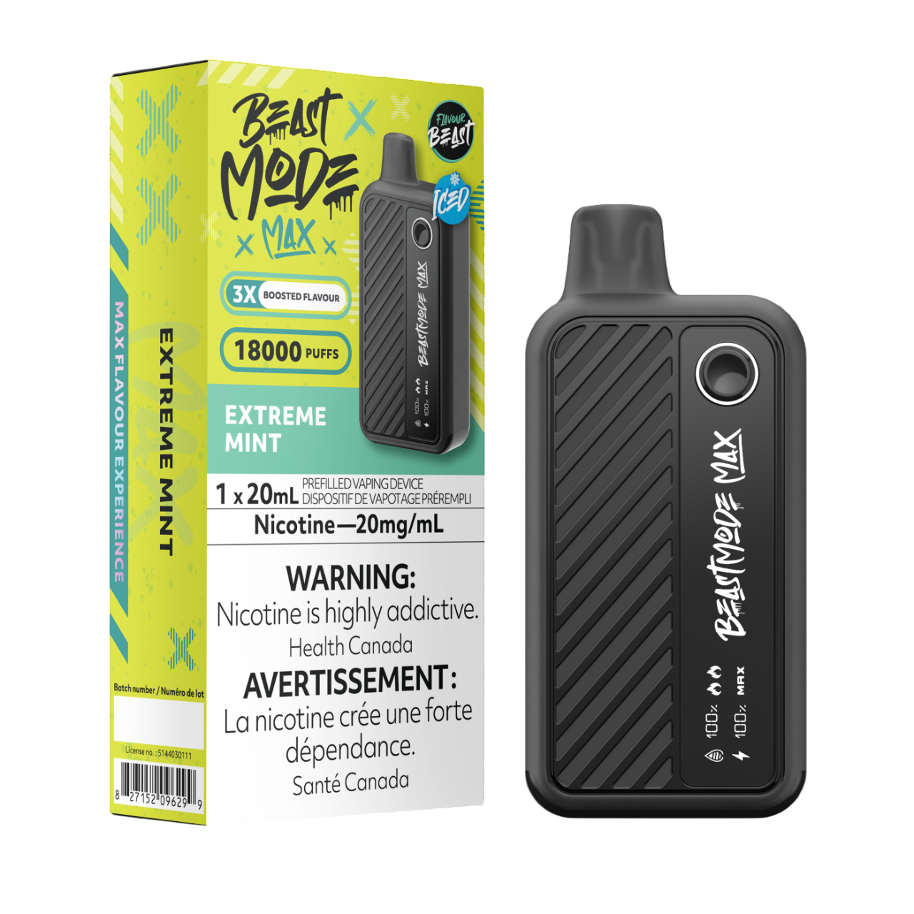 Flavour Beast Beast Mode Max - Extreme Mint Iced
