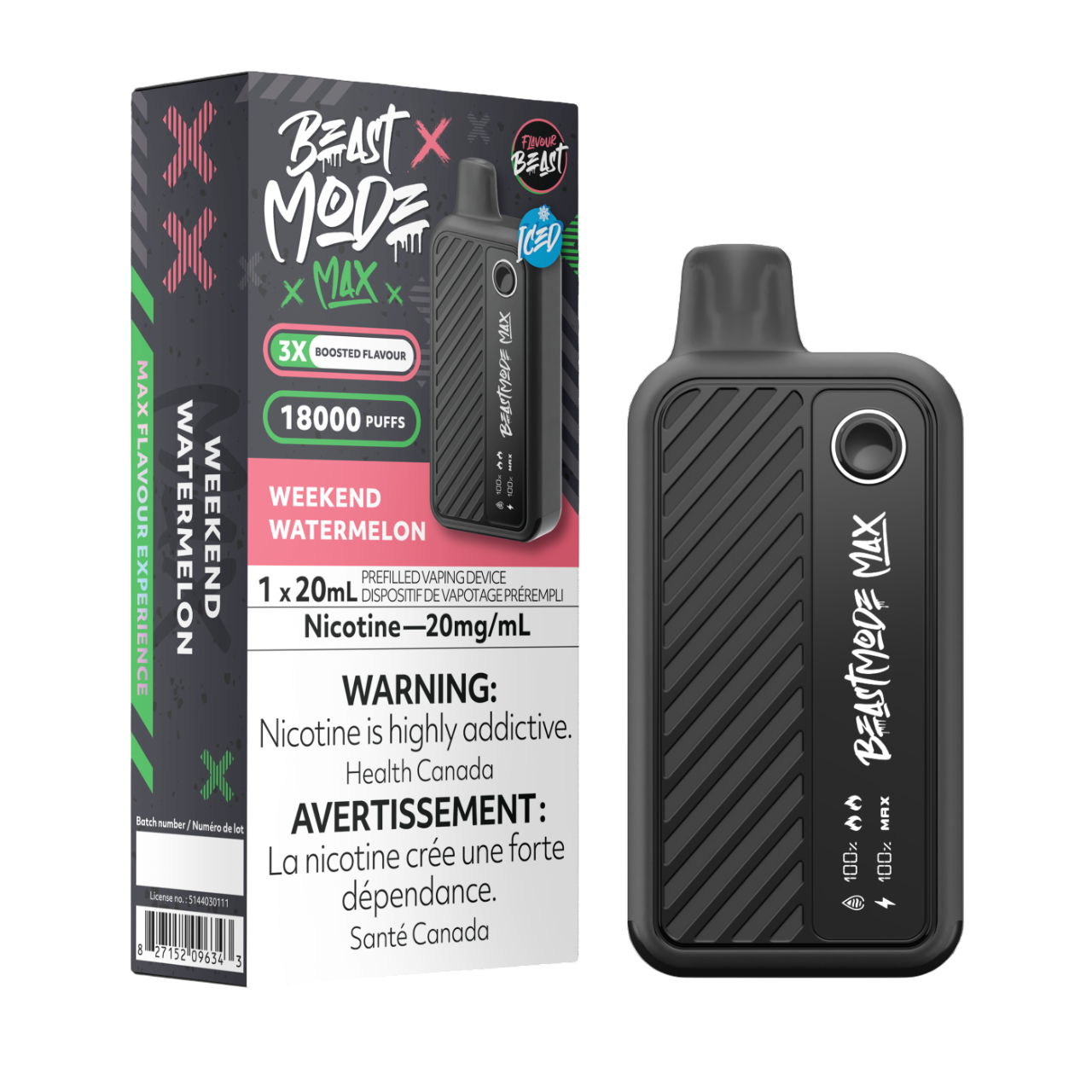 Flavour Beast Beast Mode Max - Weekend Watermelon Iced