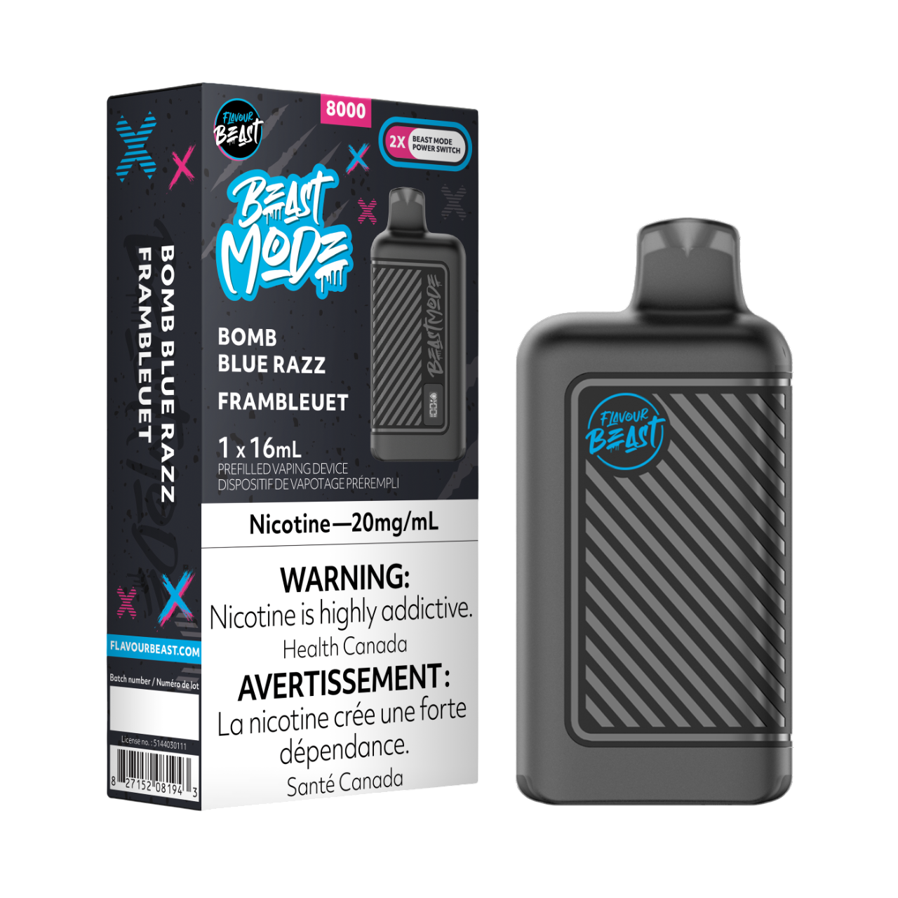 Flavour Beast Beast Mode - Bomb Blue Razz