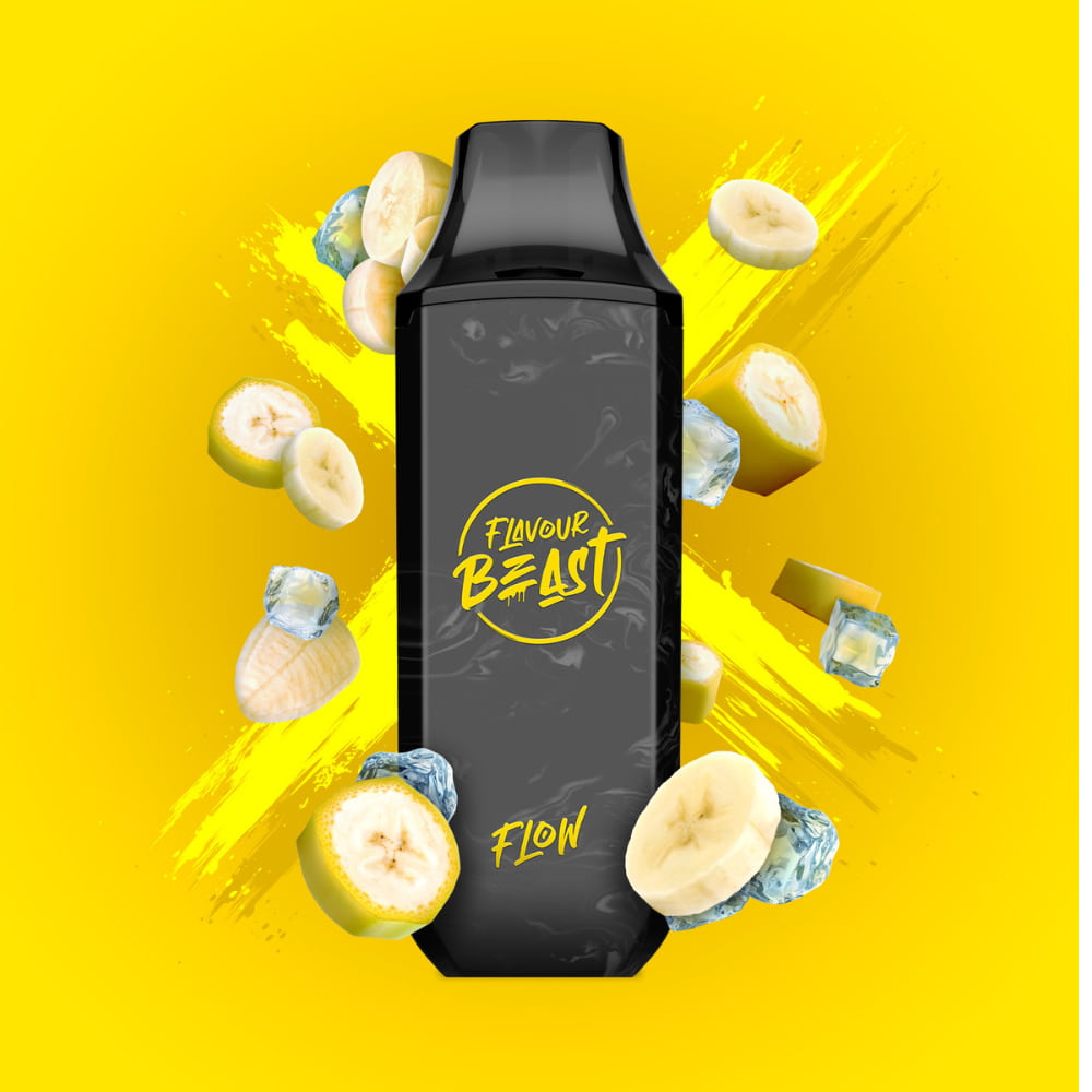 Flavour Beast Flow Bussin Banana Iced 5000 Puffs 20mg