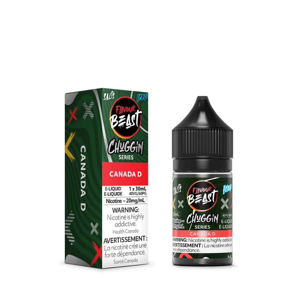 Flavour Beast ICE Salt Nic Vape Juice - Chuggin Canada D (30ml)