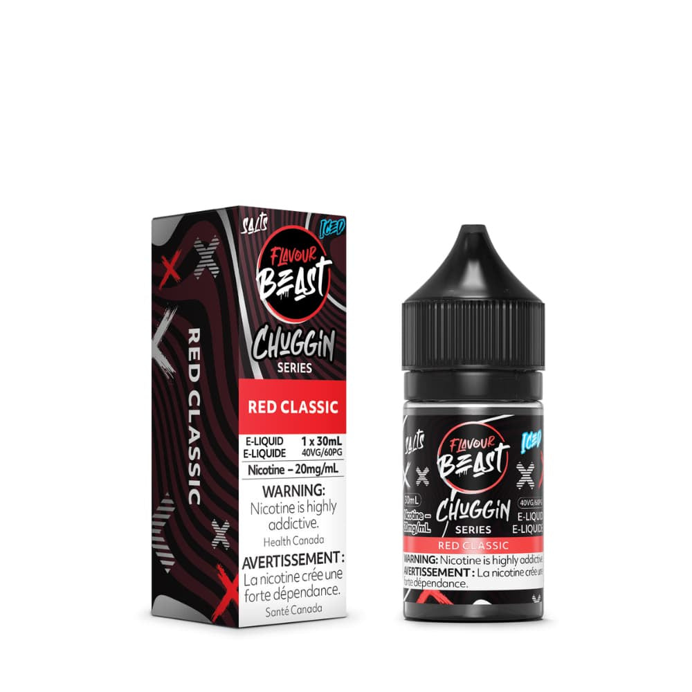 Flavour Beast ICE Salt Nic Vape Juice - Chuggin Red Classic (30ml)