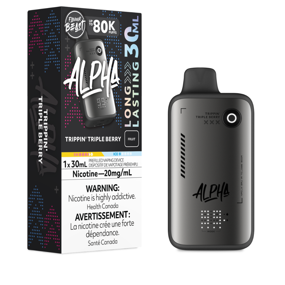 Flavour Beast Alpha Disposable Vape - Trippin' Triple Berry - 80K Puffs - 20mg - 30mL