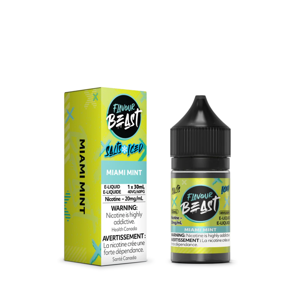 Flavour Beast Salt Nic Vape Juice - Miami Mint (30ml)
