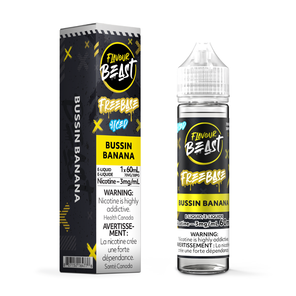 Flavour Beast ICE Freebase Vape Juice - Bussin Banana (60ml)