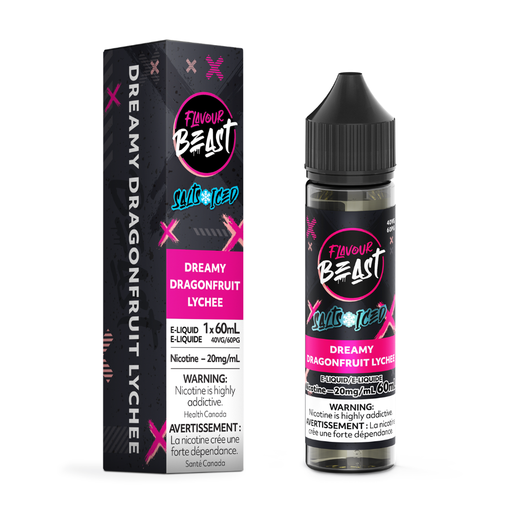 Flavour Beast ICE Salt Nic Vape Juice - Dreamy Dragonfruit Lychee (60ml)
